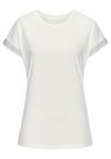 Lascana Kurzarmshirt T-Shirt Damen - creme