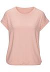 Vivance Kurzarmshirt T-Shirt Damen - peach