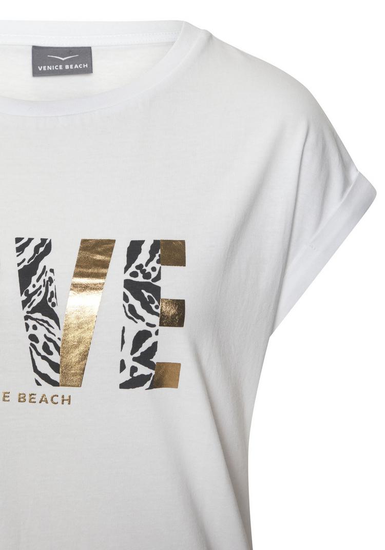 VENICE BEACH VENICE BEACH Kurzarmshirt T-Shirt Damen - wei&szlig; - 1 | SportScheck