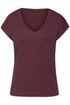 Lascana Kurzarmshirt T-Shirt Damen - bordeaux