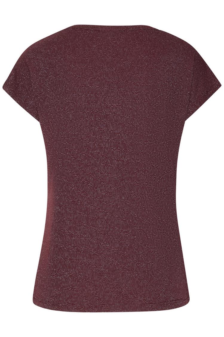 Lascana Lascana Kurzarmshirt T-Shirt Damen - bordeaux - 0 | SportScheck