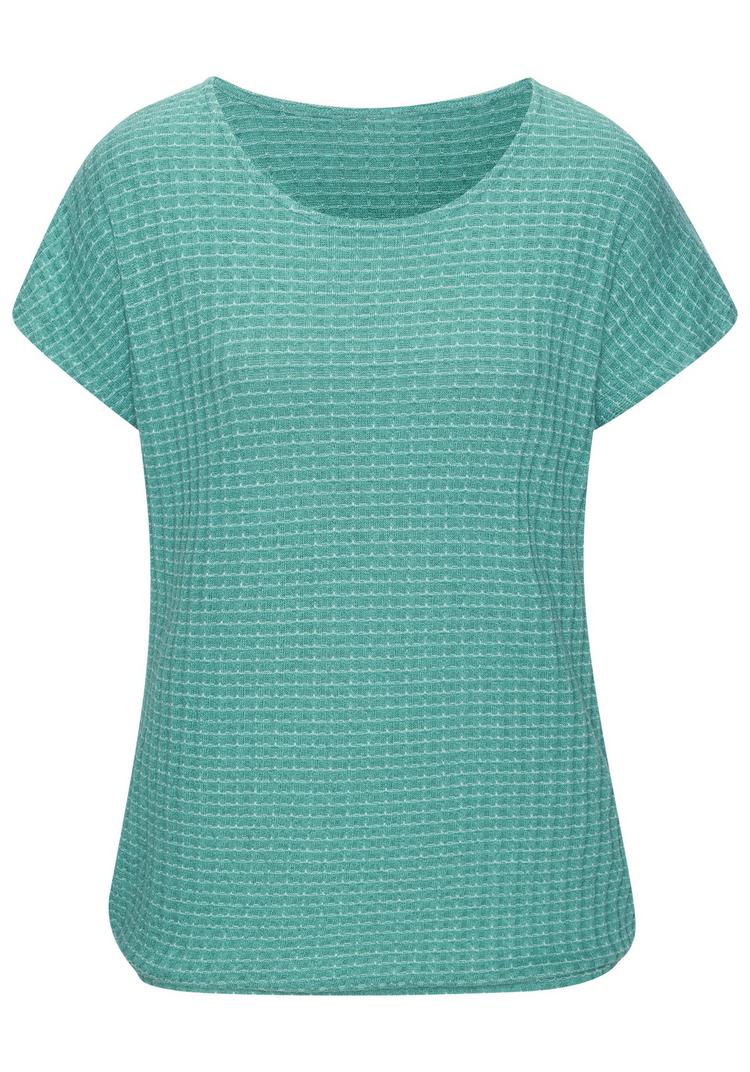 Vivance Vivance Kurzarmshirt T-Shirt Damen - mint - creme - 0 | SportScheck
