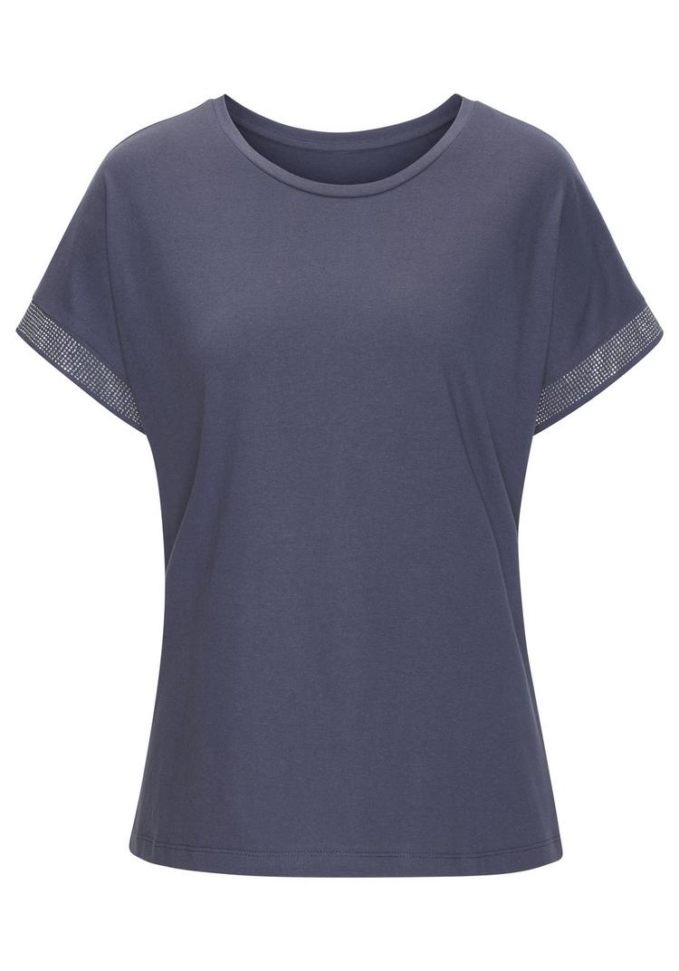 Lascana Lascana Kurzarmshirt T-Shirt Damen - navy - 0 | SportScheck