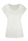 BEACH TIME Kurzarmshirt T-Shirt Damen - creme