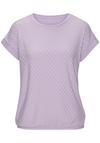 Vivance Kurzarmshirt T-Shirt Damen - flieder