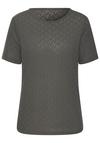 Vivance Kurzarmshirt T-Shirt Damen - graugr&uuml;n