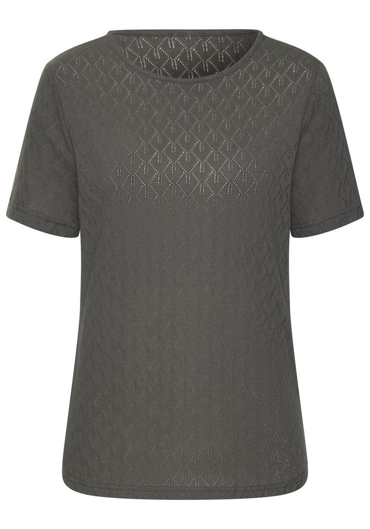 Vivance Vivance Kurzarmshirt T-Shirt Damen - graugr&uuml;n - 0 | SportScheck