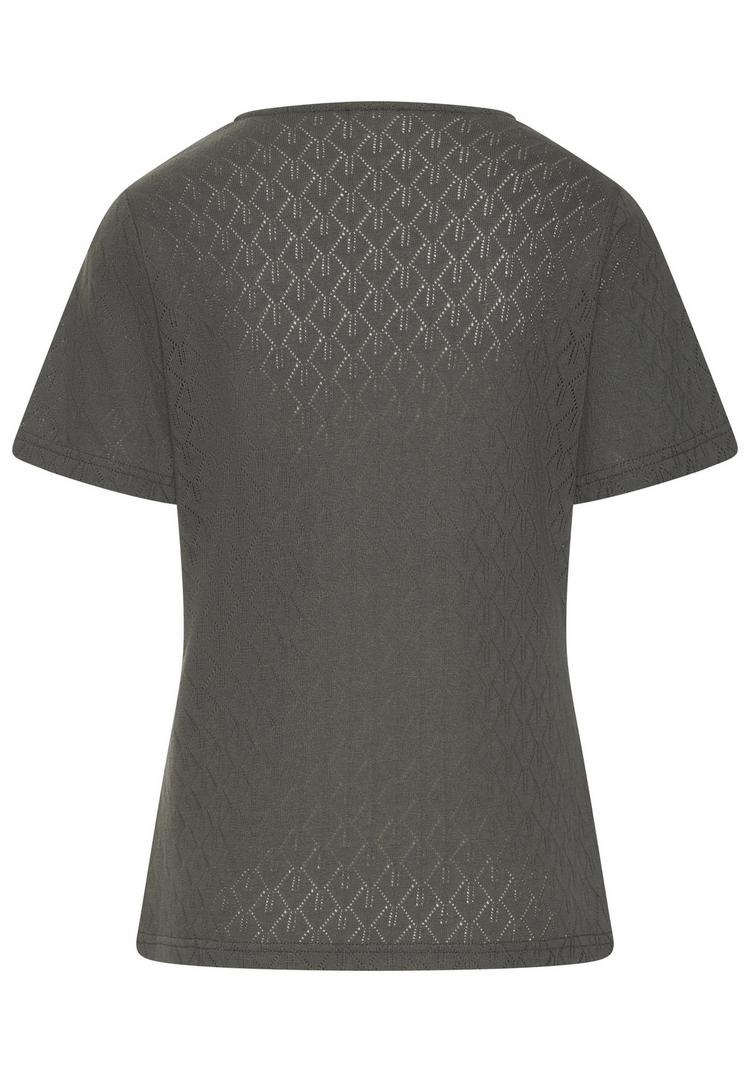 Vivance Vivance Kurzarmshirt T-Shirt Damen - graugr&uuml;n - 0 | SportScheck
