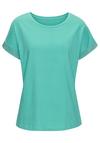 Lascana Kurzarmshirt T-Shirt Damen - smaragd