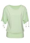 Lascana Rundhalsshirt T-Shirt Damen - lime