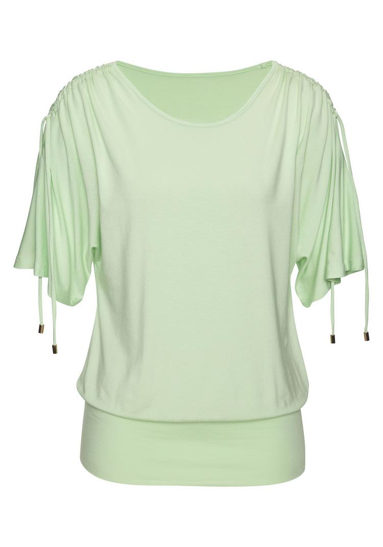 Lascana Lascana Rundhalsshirt T-Shirt Damen - lime - 0 | SportScheck