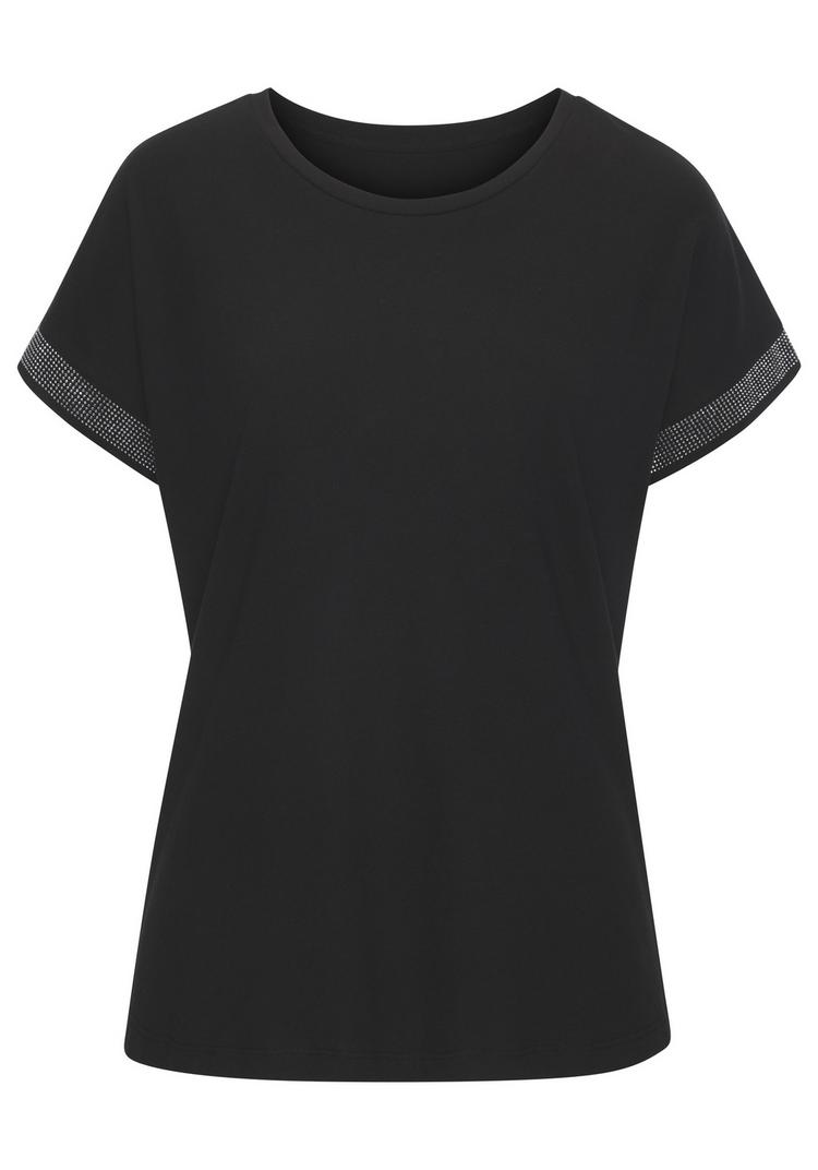 Lascana Lascana Kurzarmshirt T-Shirt Damen - schwarz - 0 | SportScheck