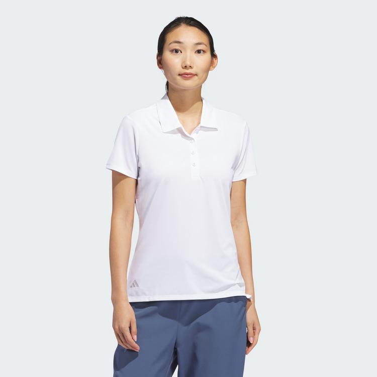 adidas adidas Ultimate365 Solid kurz&auml;rmliges Poloshirt Funktionsshirt Damen - White - 0 | SportScheck