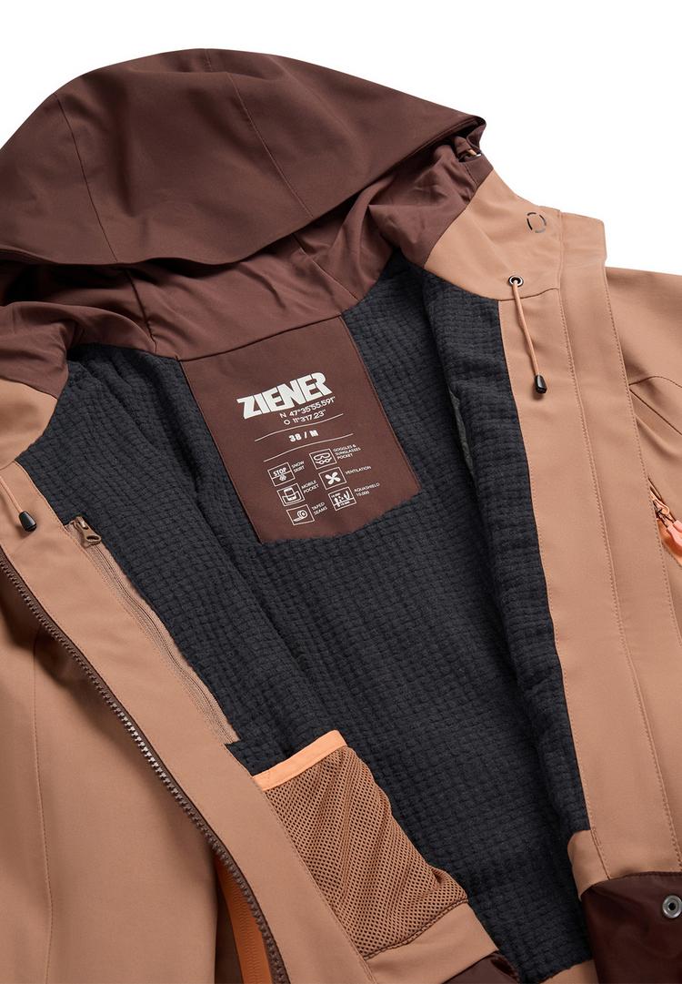 Ziener Ziener RAFINA-Z Skijacke Damen - brownie - 1 | SportScheck