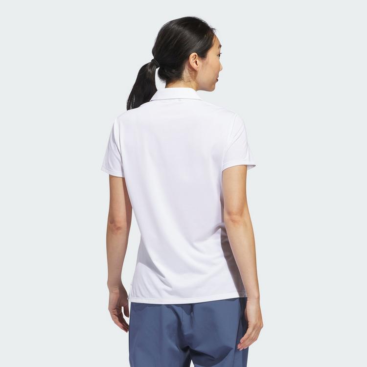 adidas adidas Ultimate365 Solid kurz&auml;rmliges Poloshirt Funktionsshirt Damen - White - 1 | SportScheck
