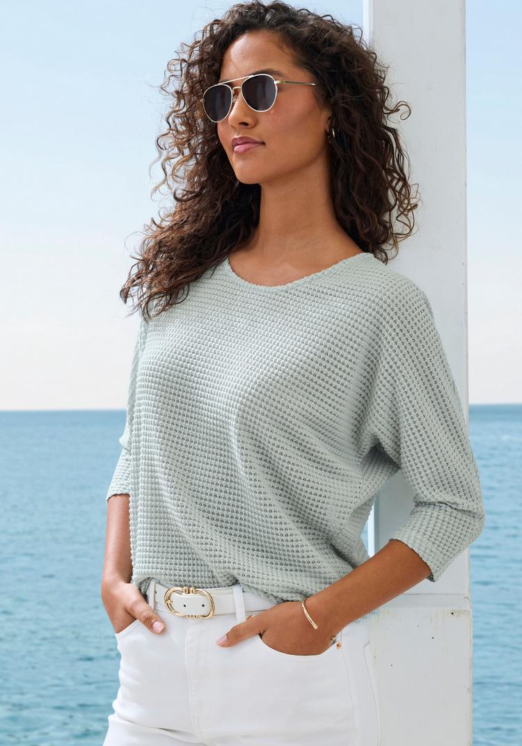 Vivance Vivance 3/4-Arm-Shirt Longshirt Damen - mint - 0 | SportScheck