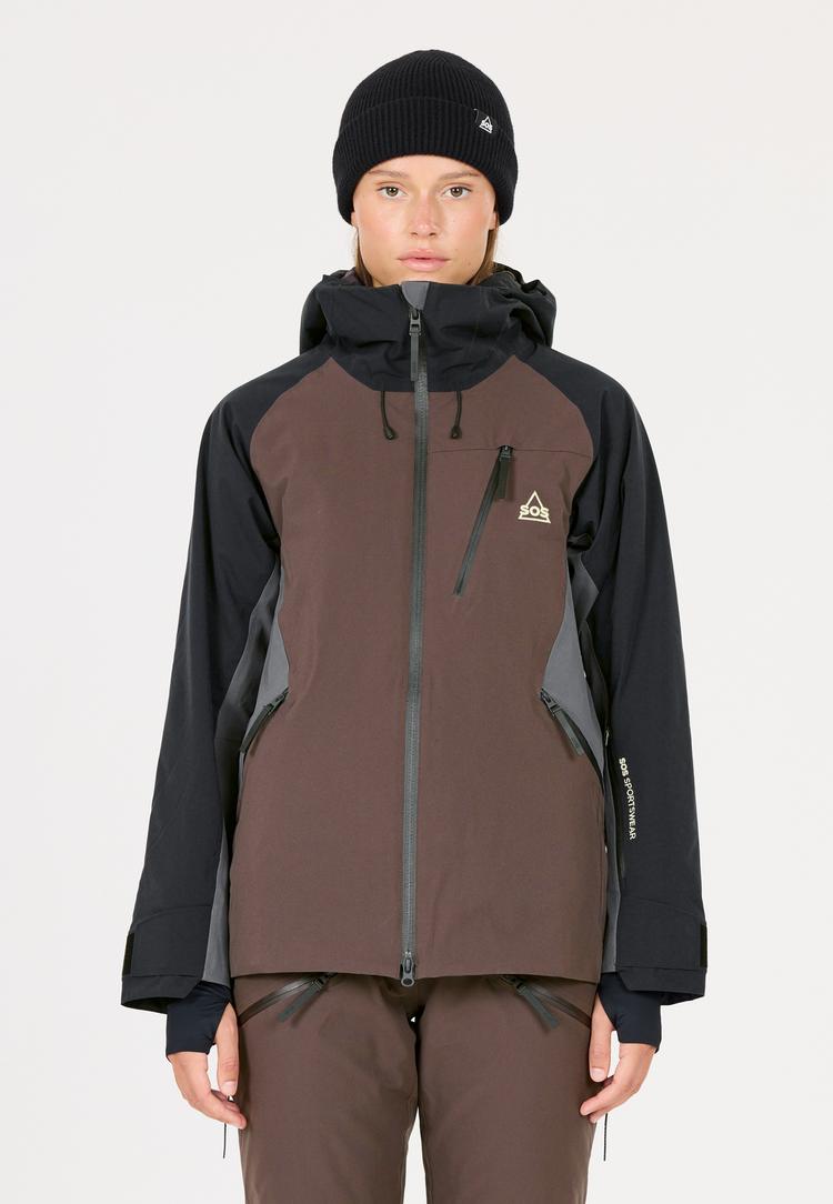 SOS SOS Unbound Skijacke Damen - 1098 Shale Mud - 0 | SportScheck