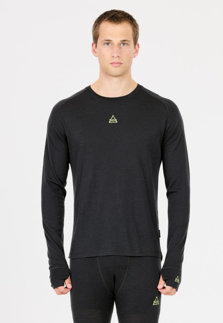 SOS SOS Polaris Langarmshirt Herren - 1009 India Ink - 0 | SportScheck