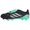 adidas Predator Elite Kids Fu&szlig;ballschuh, feste Fu&szlig;ballschuhe Kinder - Core Black / Silver Metallic / Pulse Mint