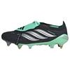adidas Predator Elite Fu&szlig;ballschuh, weiche Fu&szlig;ballschuhe - Core Black / Silver Metallic / Pulse Mint