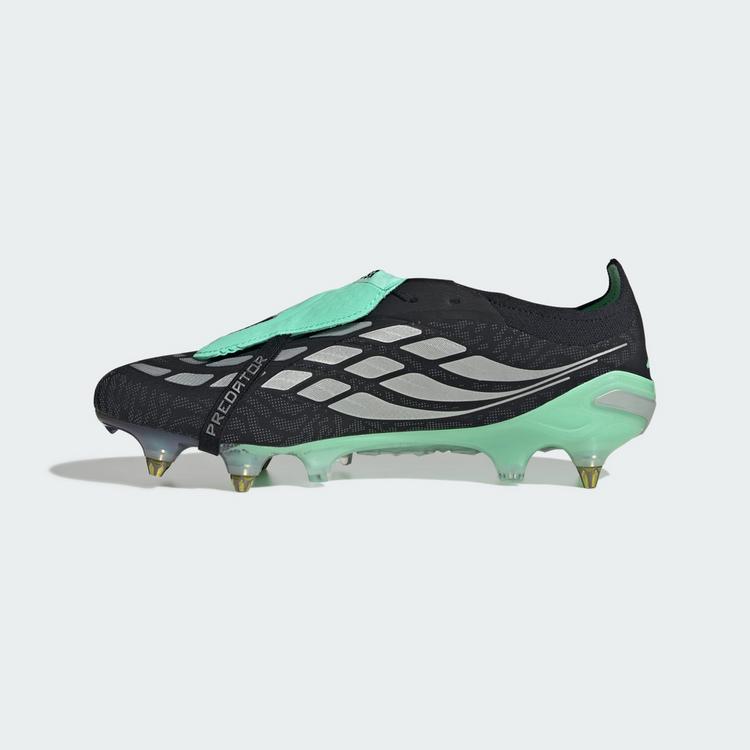 adidas adidas Predator Elite Fu&szlig;ballschuh, weiche Fu&szlig;ballschuhe - Core Black / Silver Metallic / Pulse Mint - 4 | SportScheck