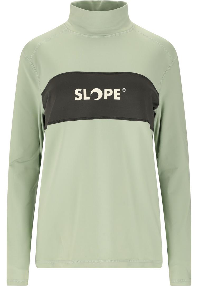 SLOPE SLOPE Norvyn Funktionssweatshirt Damen - 3126 Aqua Gray - 0 | SportScheck