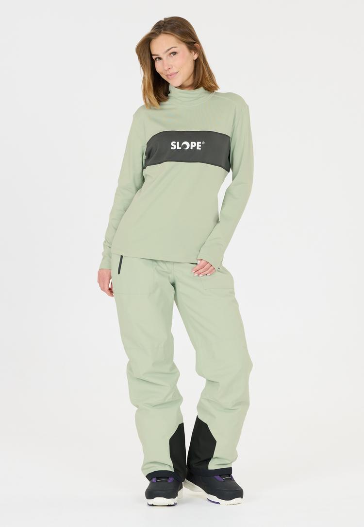 SLOPE SLOPE Norvyn Funktionssweatshirt Damen - 3126 Aqua Gray - 0 | SportScheck