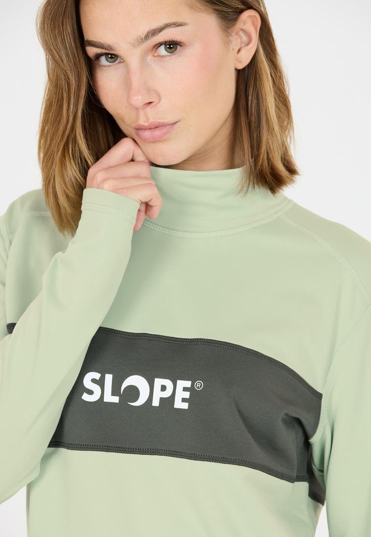 SLOPE SLOPE Norvyn Funktionssweatshirt Damen - 3126 Aqua Gray - 1 | SportScheck