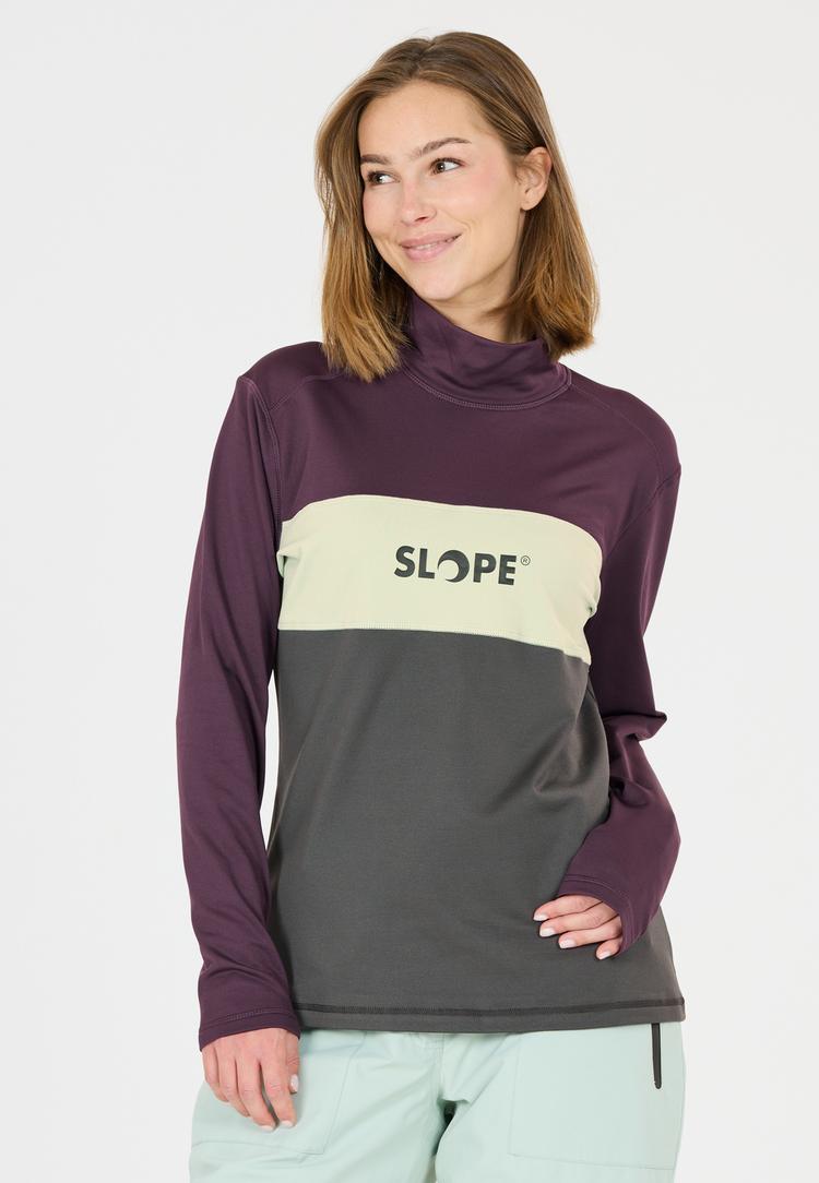 SLOPE SLOPE Norvyn Funktionssweatshirt Damen - 4115 Sweet Grape - 0 | SportScheck