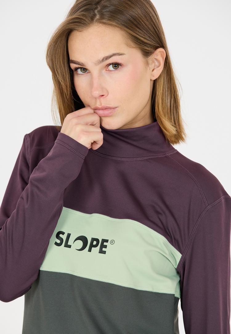 SLOPE SLOPE Norvyn Funktionssweatshirt Damen - 4115 Sweet Grape - 1 | SportScheck