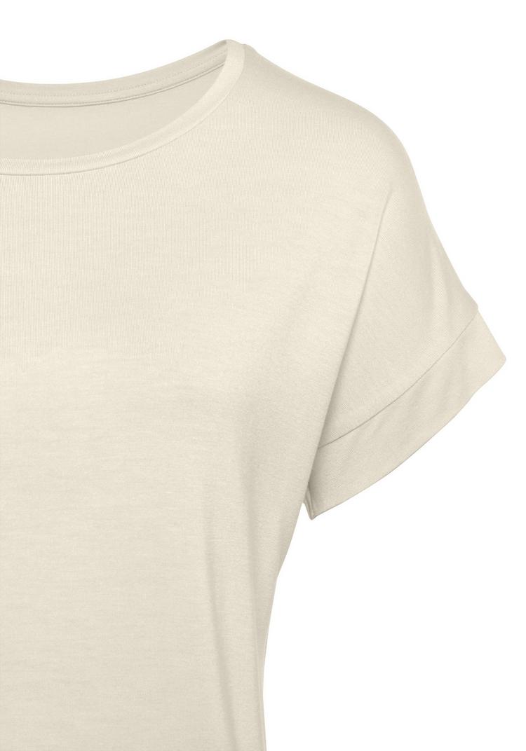 Vivance by Lascana Vivance by Lascana Kurzarmshirt T-Shirt Damen - beige - 0 | SportScheck