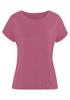 Vivance by Lascana Kurzarmshirt T-Shirt Damen - beere
