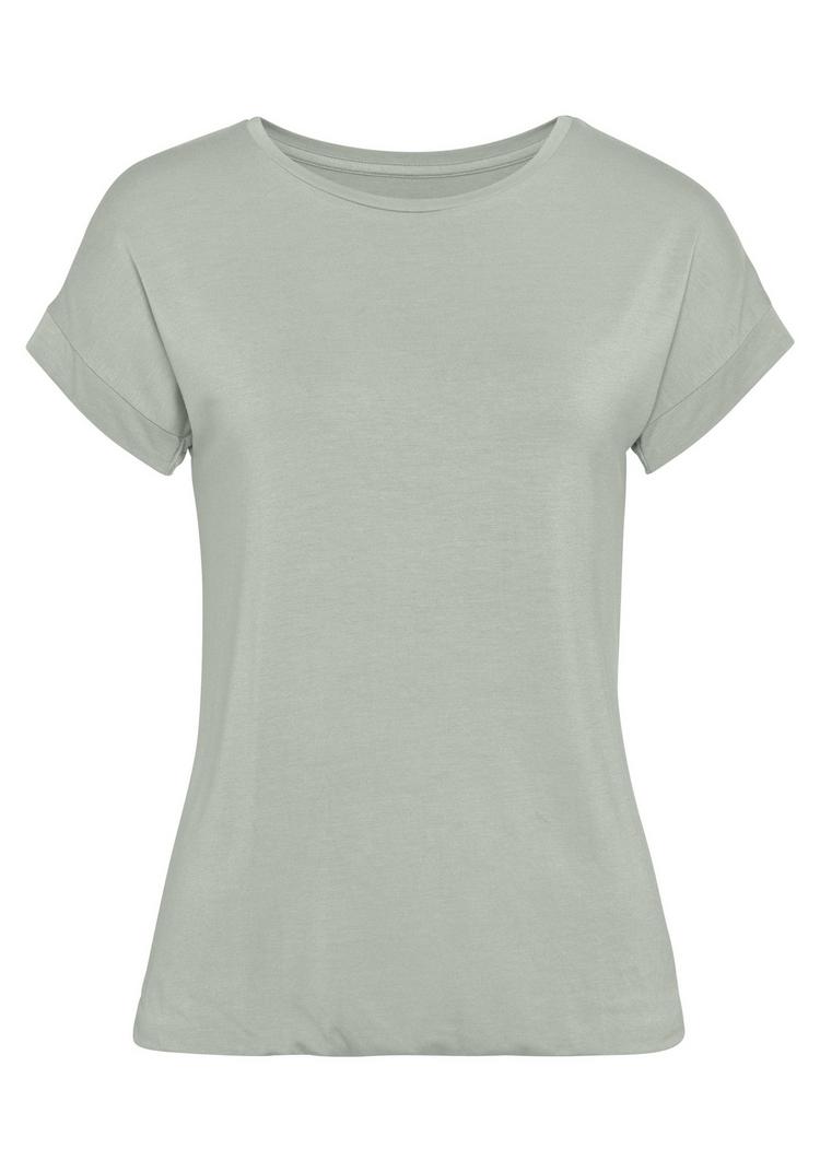 Vivance by Lascana Vivance by Lascana Kurzarmshirt T-Shirt Damen - khaki - 0 | SportScheck