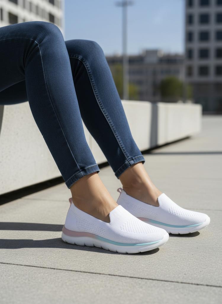 Lascana Lascana Slipper Slipper Damen - wei&szlig;/mehrfarbig - 1 | SportScheck