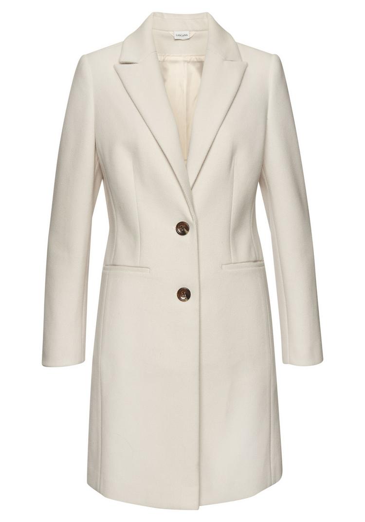 Lascana Lascana Kurzmantel Kurzmantel Damen - creme - 0 | SportScheck