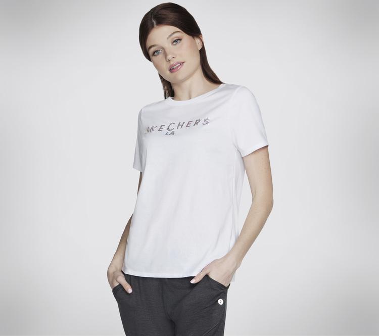 Skechers Skechers SKECHERS SHINE TEE T-Shirt Damen - Wei&szlig; - 0 | SportScheck