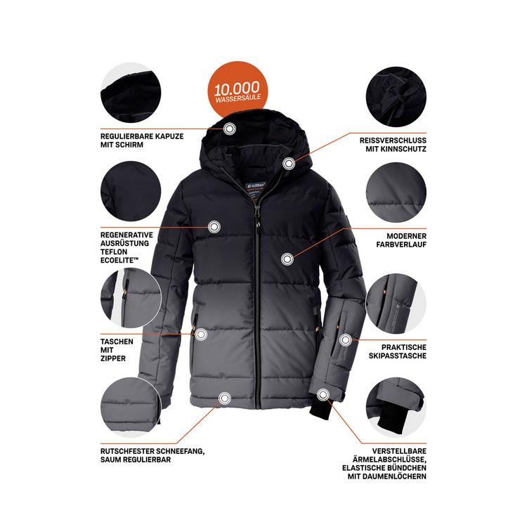 KILLTEC KILLTEC KSW 382 BYS QLTD JCKT Skijacke Jungen - Grau0618 - 3 | SportScheck