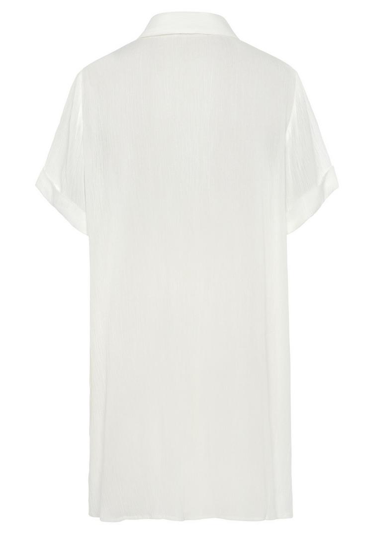 Lascana Lascana Longbluse Langarmbluse Damen - wei&szlig; - 0 | SportScheck