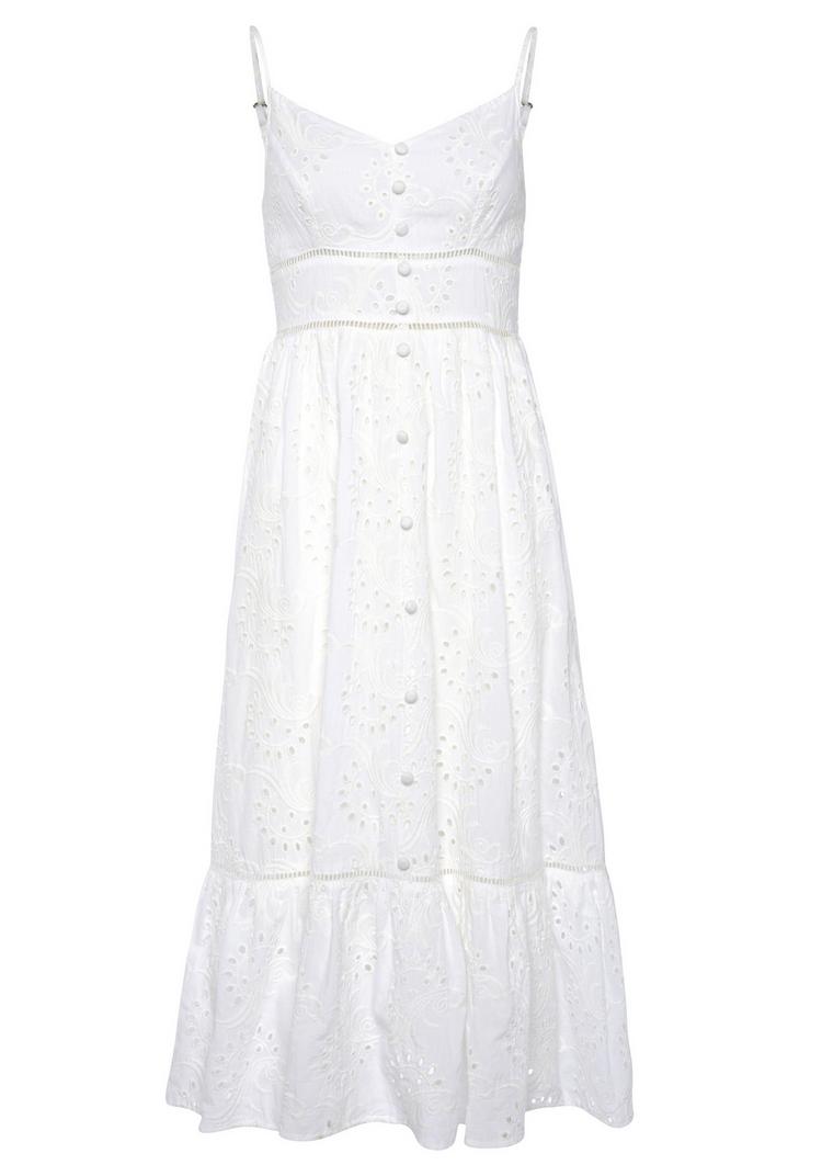 Buffalo Buffalo Midikleid Kleid Damen - wei&szlig; - 0 | SportScheck