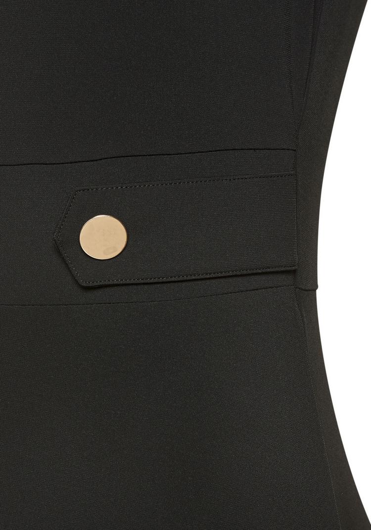 Lascana Lascana Midikleid Kleid Damen - schwarz - 1 | SportScheck