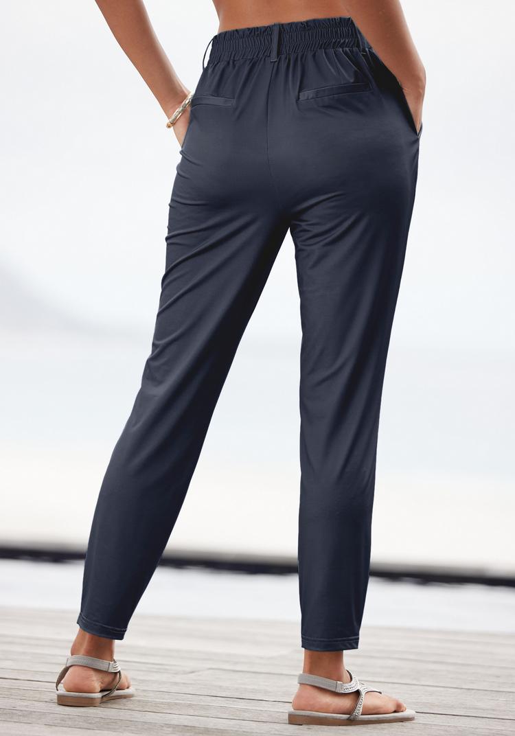 Lascana Lascana Schlupfhose Stoffhose Damen - dunkelblau - 0 | SportScheck