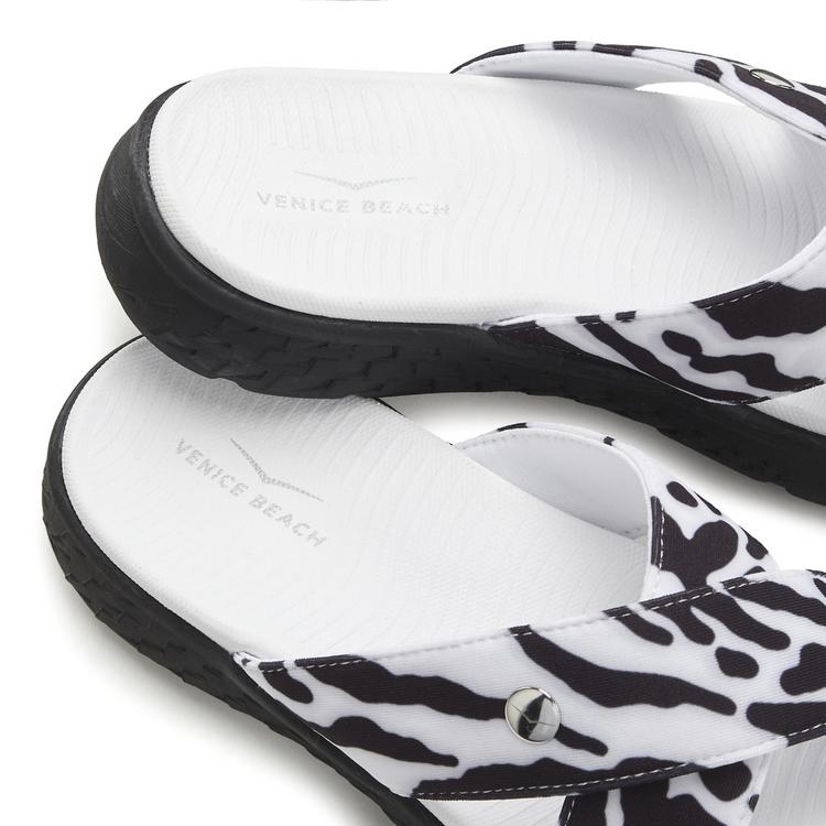 VENICE BEACH VENICE BEACH Badepantolette Badelatschen Damen - schwarz - wei&szlig; - 2 | SportScheck