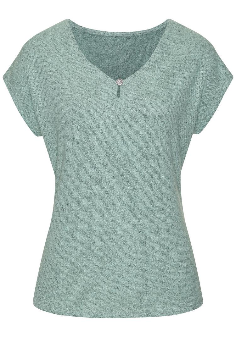 Lascana Lascana Kurzarmshirt T-Shirt Damen - mint - 0 | SportScheck