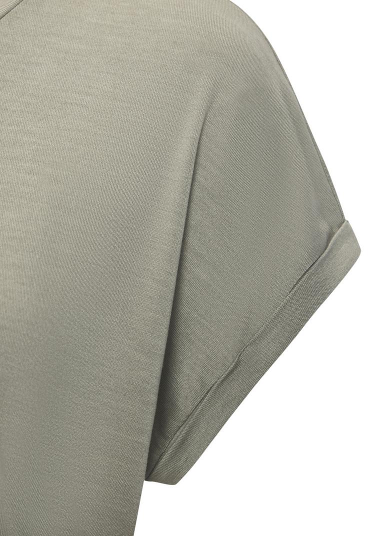 Lascana Lascana Kurzarmshirt T-Shirt Damen - khaki - 1 | SportScheck