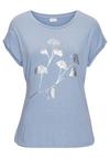 Lascana Kurzarmshirt T-Shirt Damen - hellblau