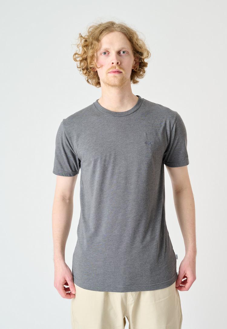 Cleptomanicx Cleptomanicx Basic T-Shirt Herren - Heather Forged Iron - 1 | SportScheck