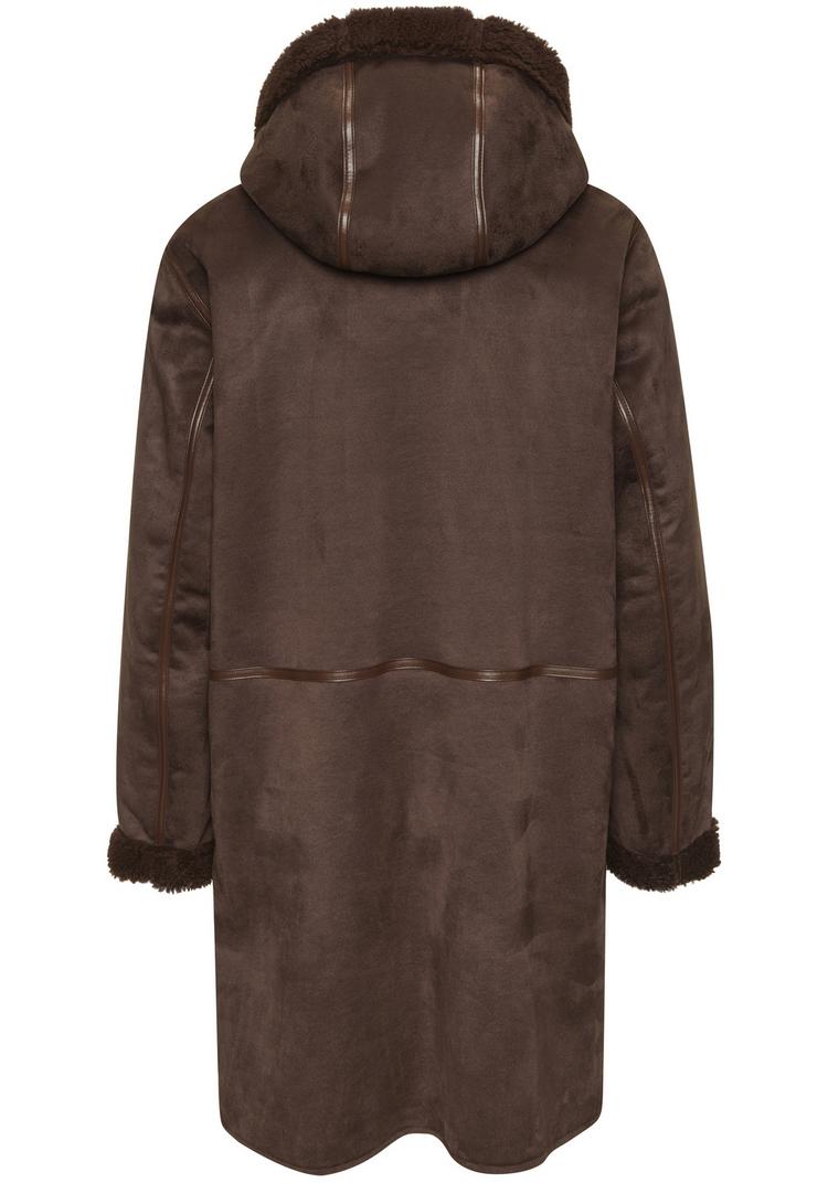 FRENCH CONNECTION FRENCH CONNECTION Lederimitatjacke Kunstlederjacke Damen - dunkelbraun - 0 | SportScheck