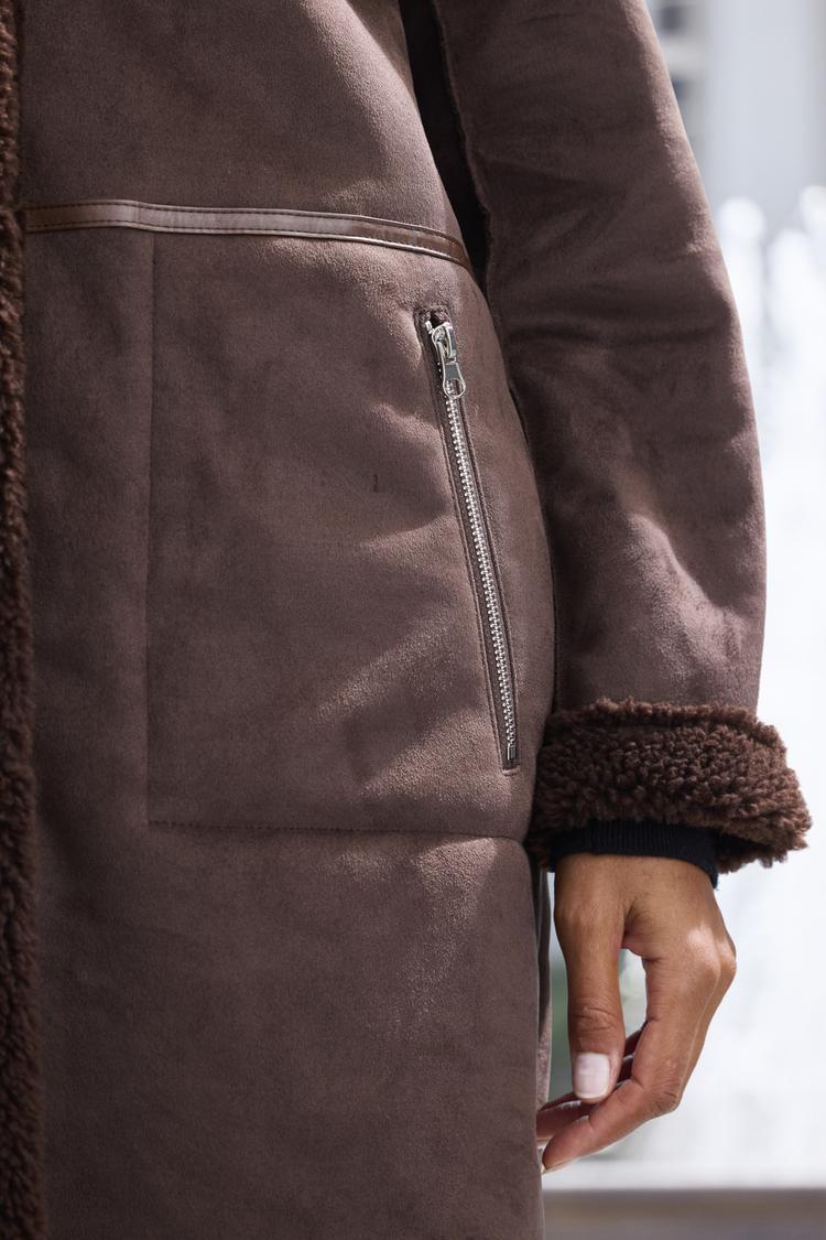 FRENCH CONNECTION FRENCH CONNECTION Lederimitatjacke Kunstlederjacke Damen - dunkelbraun - 0 | SportScheck