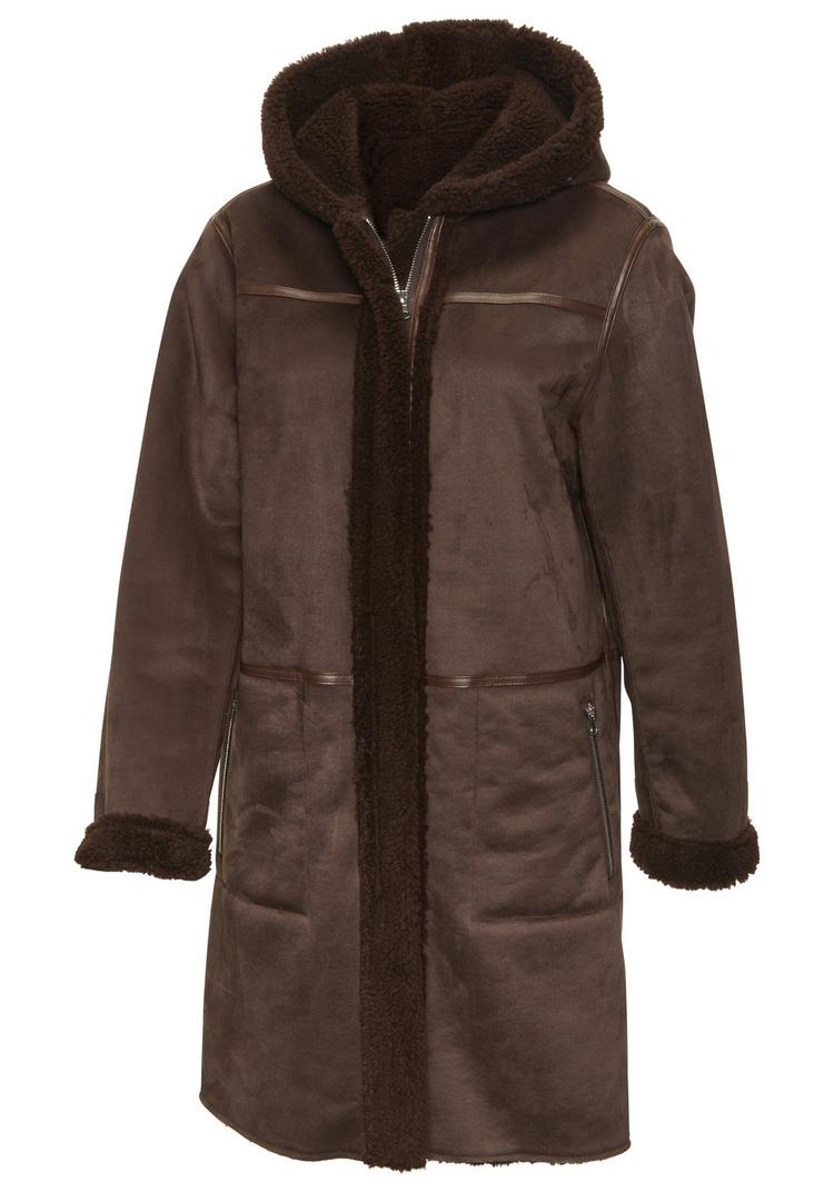FRENCH CONNECTION FRENCH CONNECTION Lederimitatjacke Kunstlederjacke Damen - dunkelbraun - 1 | SportScheck