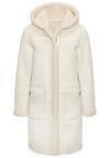 FRENCH CONNECTION Lederimitatjacke Kunstlederjacke Damen - creme